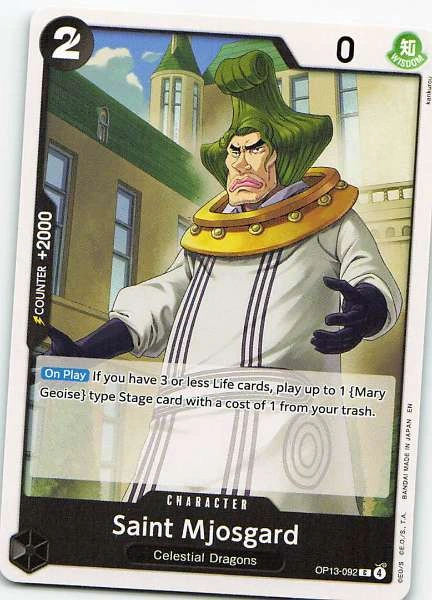 Saint Mjosgard - One Piece Card Game #OP13-092