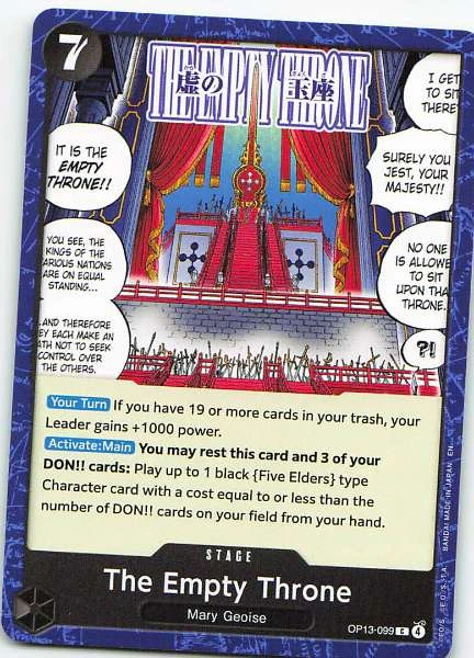 The Empty Throne - Future of the 3 Brothers #OP13-099