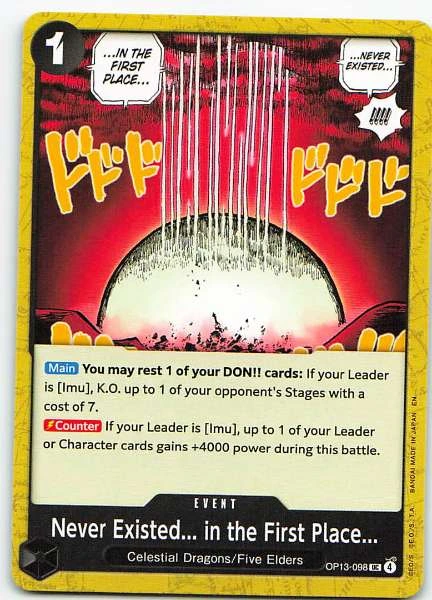 Never Existed... in the First Place... - Wings of the Captain #OP13-098