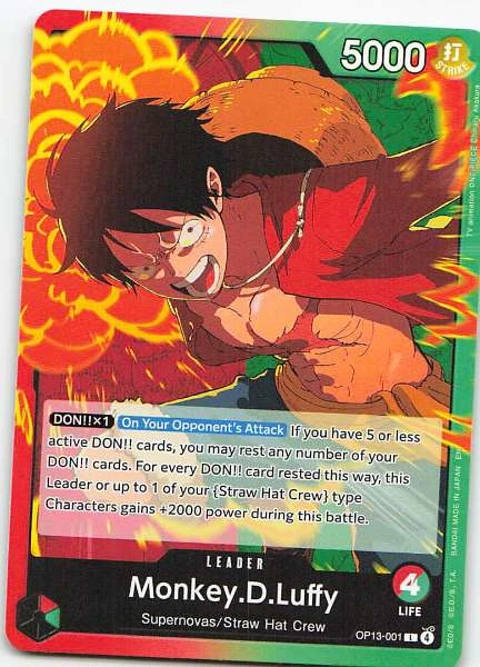 Monkey.D.Luffy - PRB-01 #OP13-001