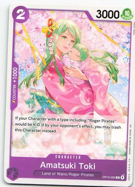 Amatsuki Toki - One Piece Card Game #OP13-060