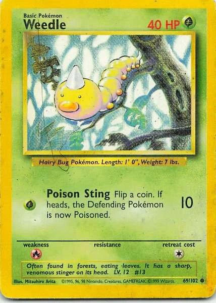 Weedle - Base Set #69/102