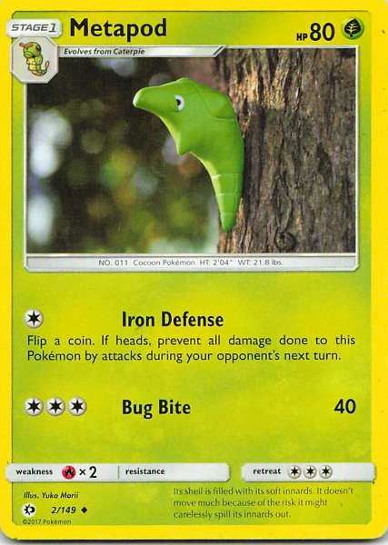 Metapod - Sun & Moon #2/149