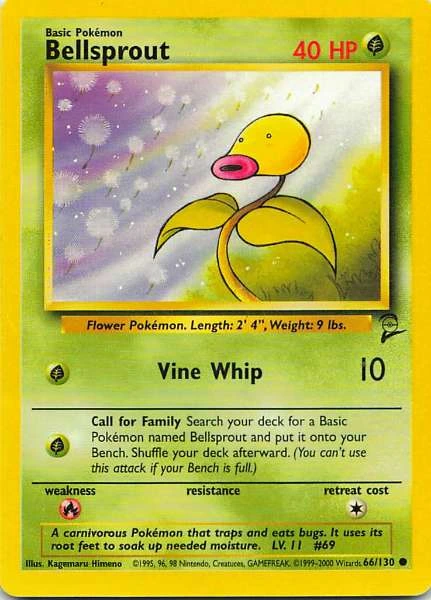 Bellsprout - Base Set 2 #66/130
