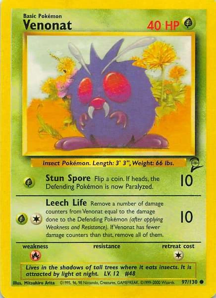 Venonat - Base Set 2 #97/130