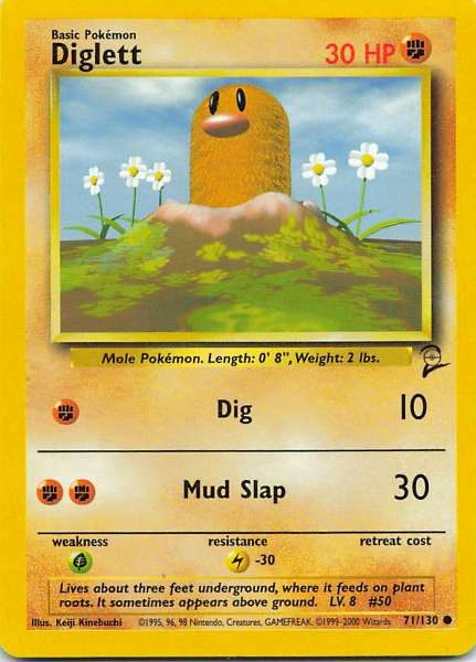 Diglett - Base Set 2 #71/130