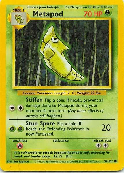 Metapod - Base Set #54/102