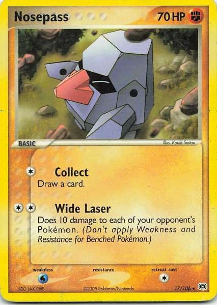 Nosepass - EX Emerald #17/106