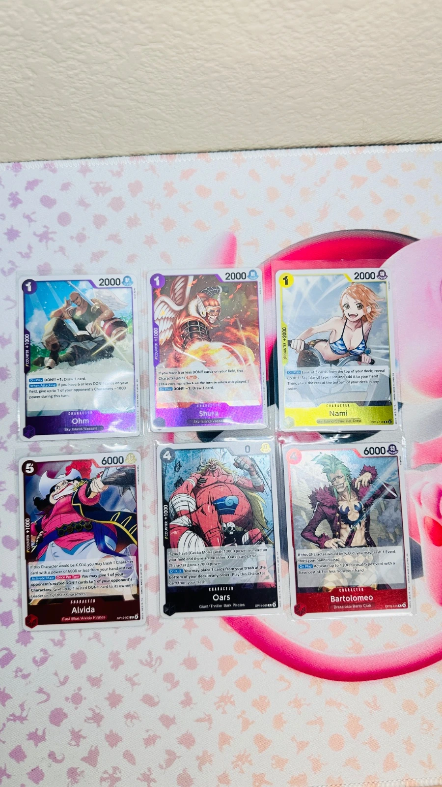 One Piece 6 Card Lot (Rares) - OP15