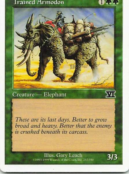 Trained Armodon - Classic Sixth Edition #257/350