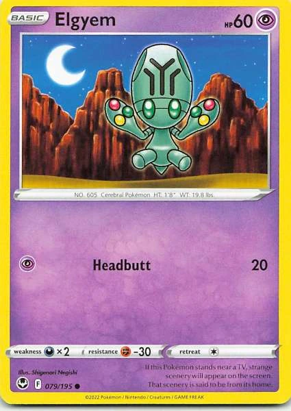 Elgyem - Scarlet & Violet: Silver Tempest #079/195