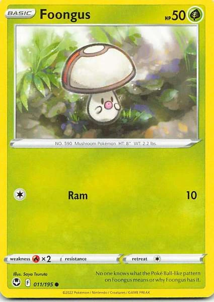 Foongus - Scarlet & Violet: Silver Tempest #011/195