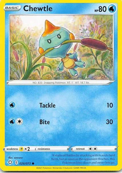 Chewtle - Pokémon #026/072