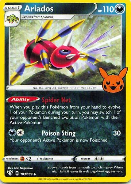 Ariados - Pokémon Trick or Trade #103/189
