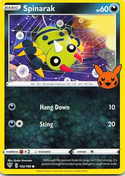 Spinarak - Pokémon Trick or Trade #102/189