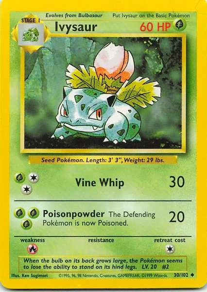 Ivysaur - Pokémon Base Set #30/102