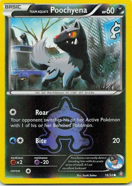 Team Aqua's Poochyena - Double Crisis #16/34