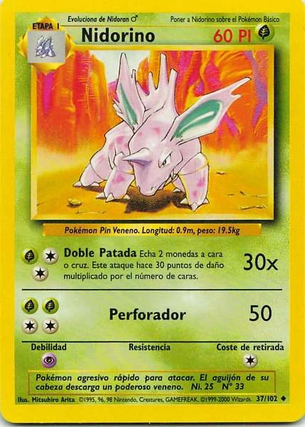 Nidorino (Spanish) - Base Set #37/102