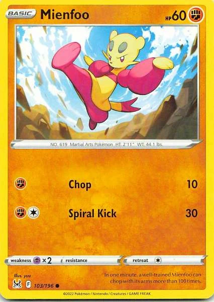 Mienfoo - Silver Tempest #103/196