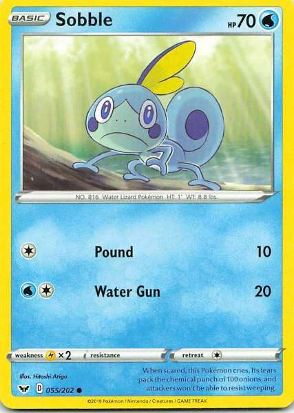 Sobble - Sword & Shield #055/202