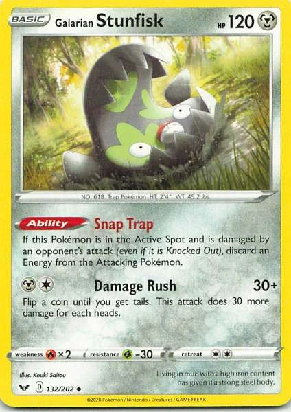 Galarian Stunfisk - Sword & Shield #132/202