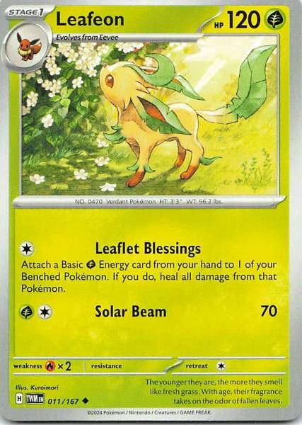 Leafeon - Twilight Masquerade #011/167
