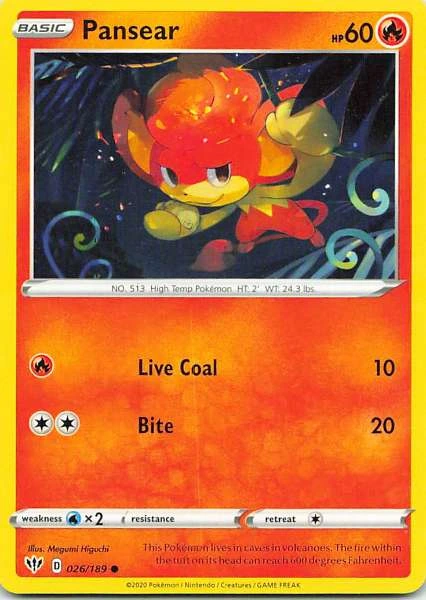 Pansear - Sword & Shield—Darkness Ablaze #026/189