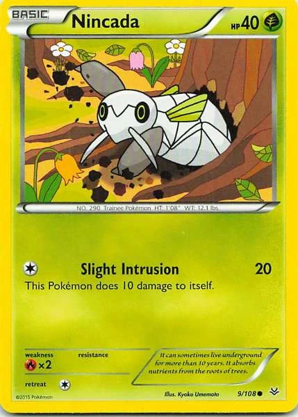 Nincada - XY—Roaring Skies #9/108