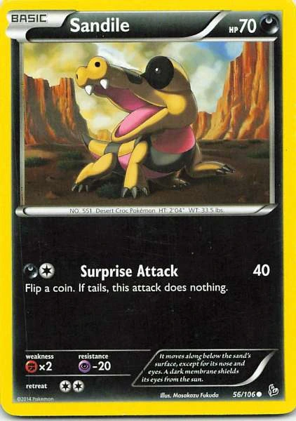 Sandile - Pokémon Furious Fists #56/106