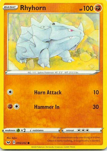 Rhyhorn - Sword & Shield #096/202