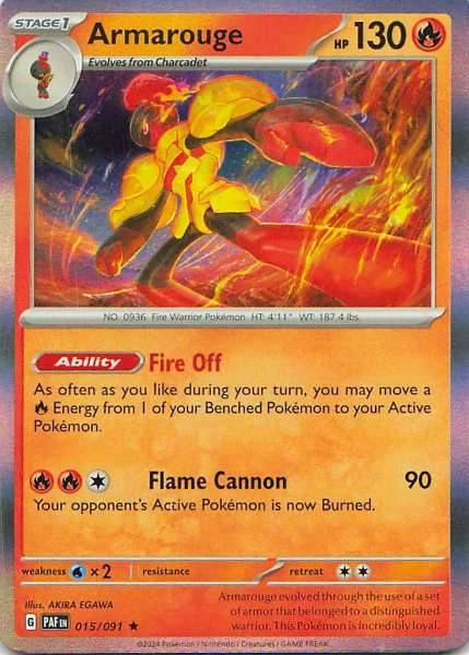 Armarouge - Pokémon Paldean Fates #015/091