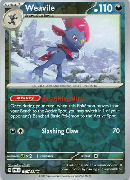 Weavile - Pokémon Paldea Evolved #134/193