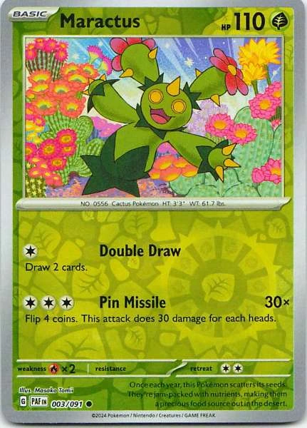 Maractus - Paldean Fates #003/091