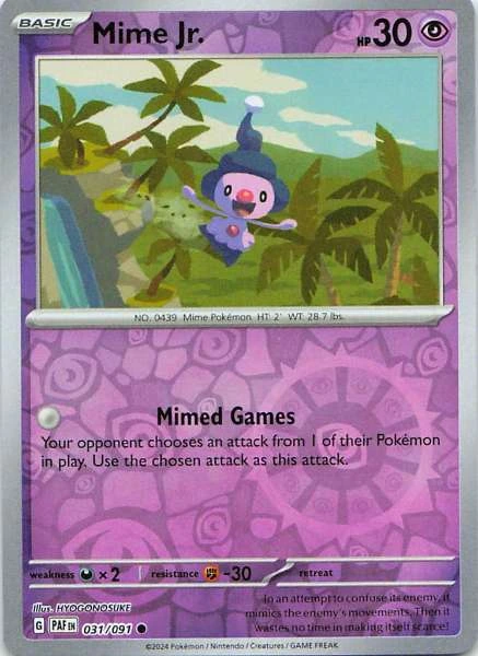 Mime Jr. - Pokémon Paldean Fates #031/091