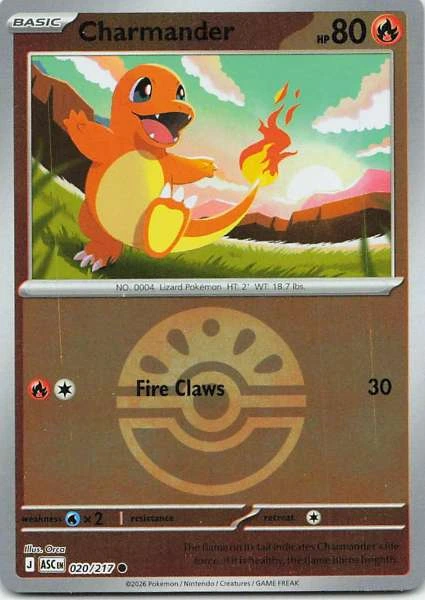 Charmander (Friend Ball) - Ascended Heroes #020/217