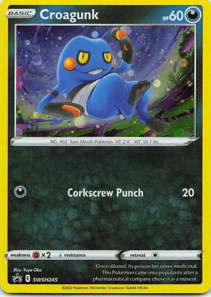 Croagunk - Sword & Shield Black Star Promos #SWSH245