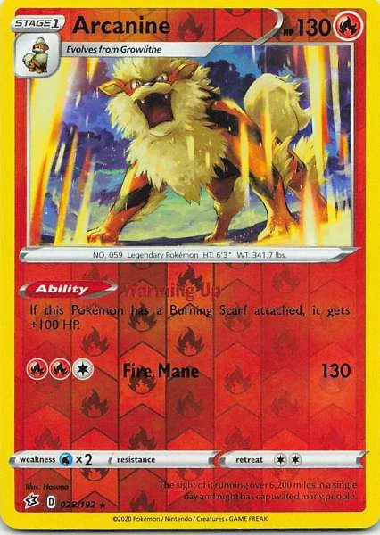 Arcanine - Rebel Clash #028/192