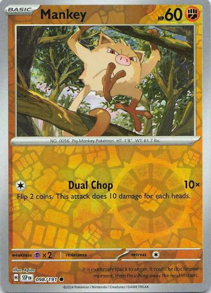 Mankey - Stellar Crown #098/191