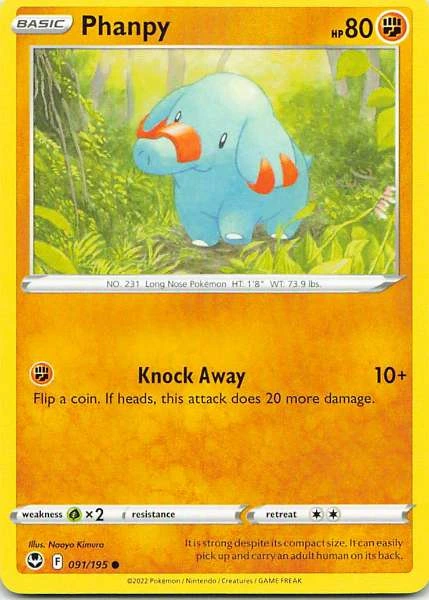 Phanpy - Silver Tempest #091/195