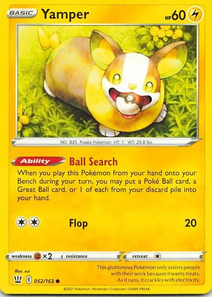 Yamper - Sword & Shield—Battle Styles #052/163