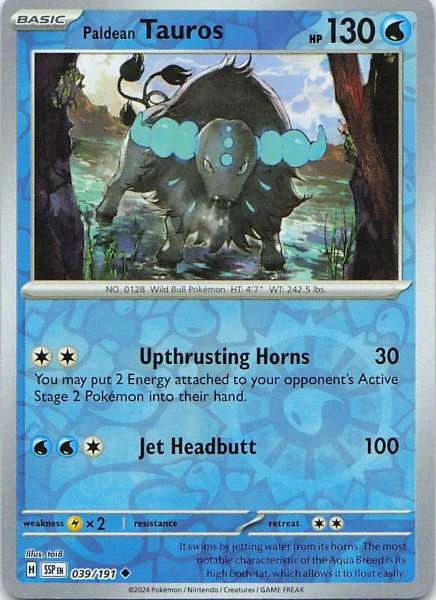 Paldean Tauros - Scarlet & Violet—Surging Sparks #039/191