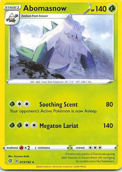 Abomasnow - Rebel Clash #013/192
