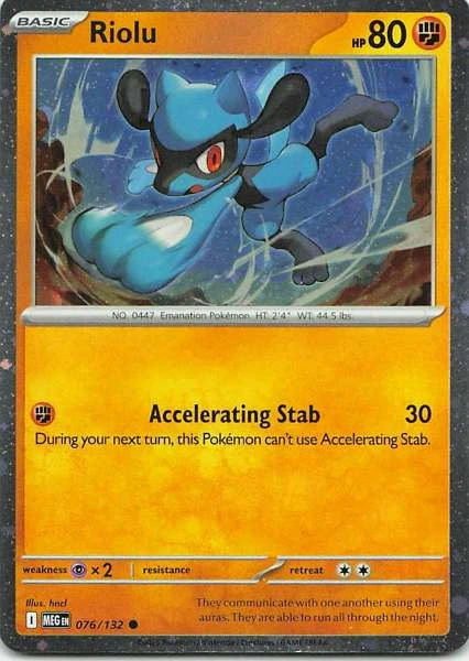 Riolu - Diamond & Pearl: Mysterious Treasures #076/132