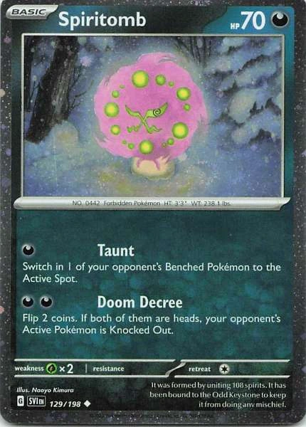 Spiritomb - Scarlet & Violet #129/198