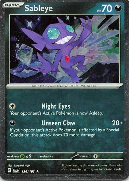 Sableye - Paldea Evolved #136/193