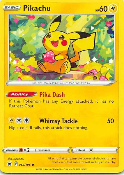 Pikachu - Lost Origin #052/196