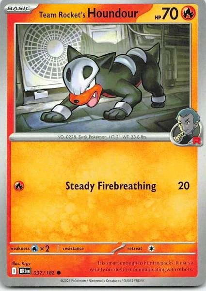Team Rocket's Houndour - Double Crisis #037/182