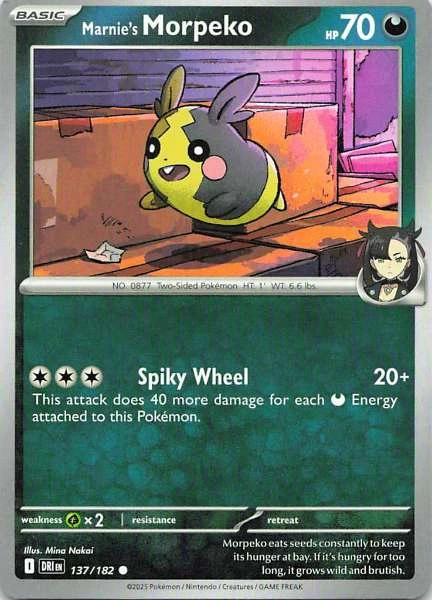 Marnie's Morpeko - Pokémon #137/182