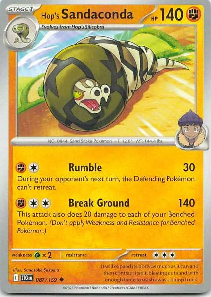 Hop's Sandaconda - Pokémon #087/159