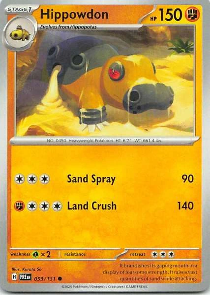 Hippowdon - Scarlet & Violet: Prismatic Evolutions #053/131
